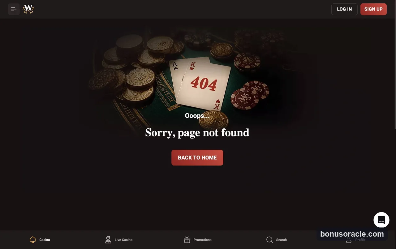 Spiele-Lobby des Casinos Win Kingdom (aufgenommen am 18.06.2026)